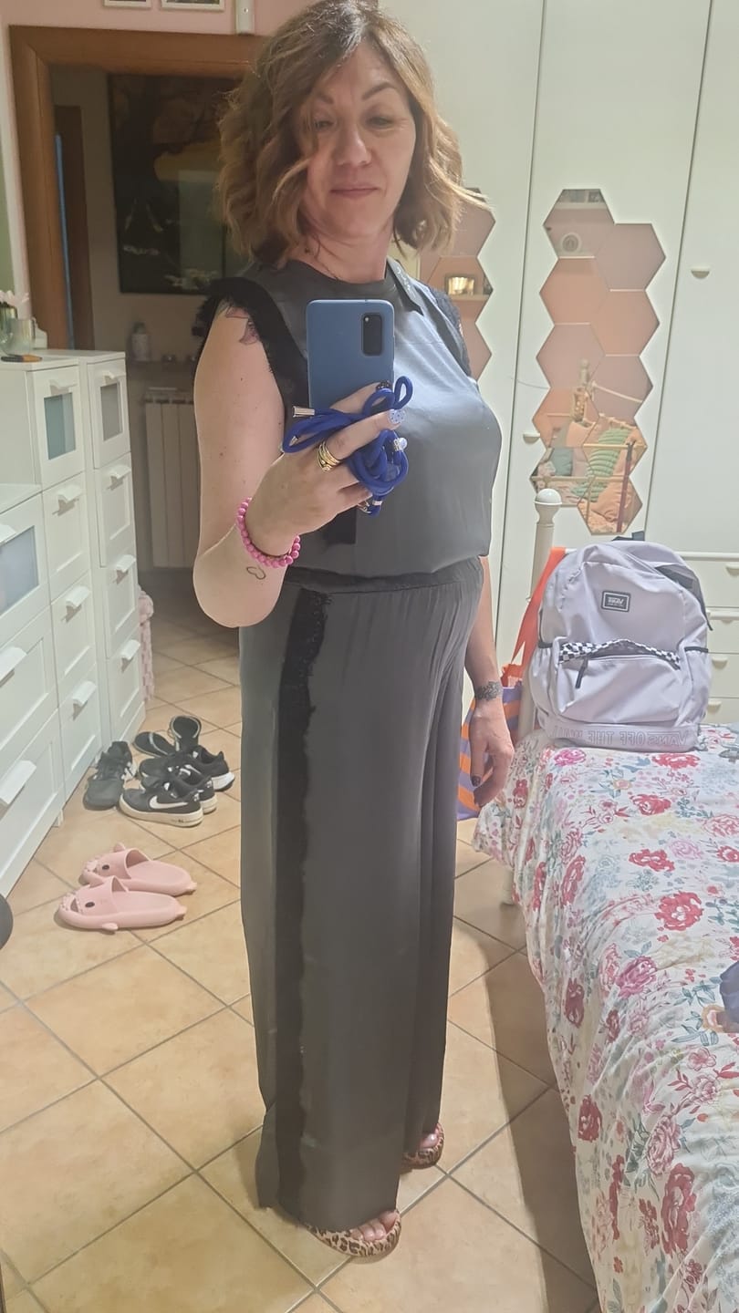Customer photo review of PANTALONE ADAM GRIGIO