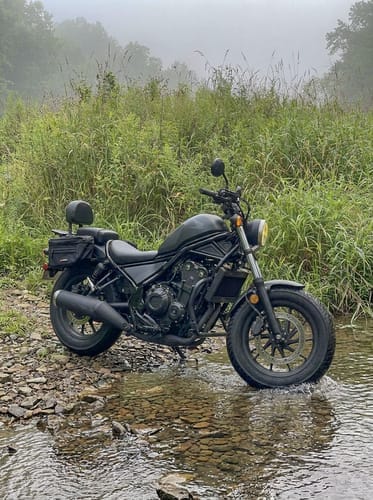 Customer photo review of 10L - Patriot Small Honda Rebel 500 Throw Over Saddlebags