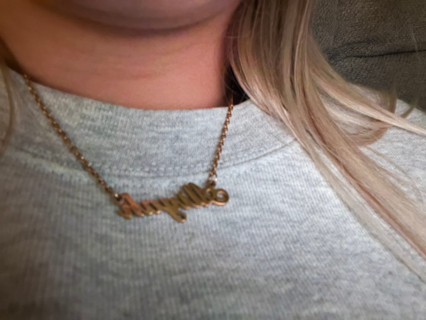 Customer photo review of Collier Prénom Style Classique