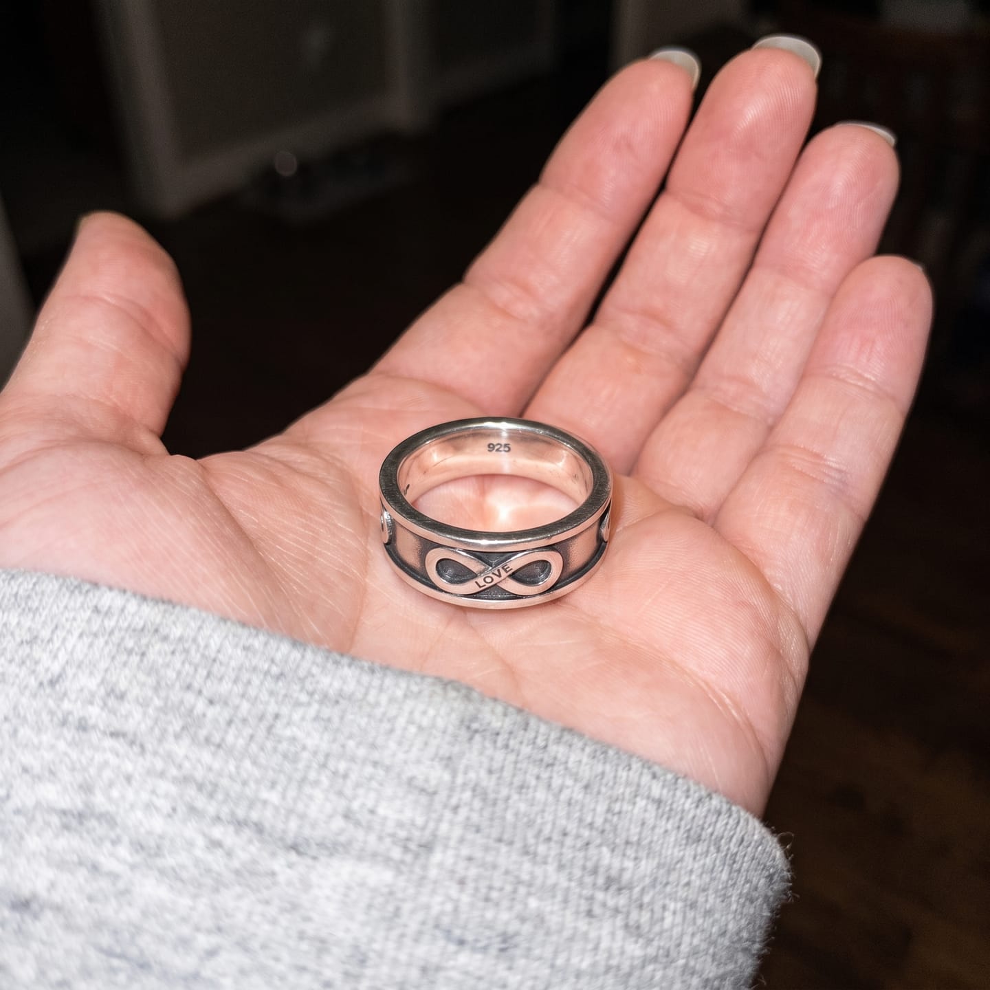 Customer photo review of Infinity Love Ring