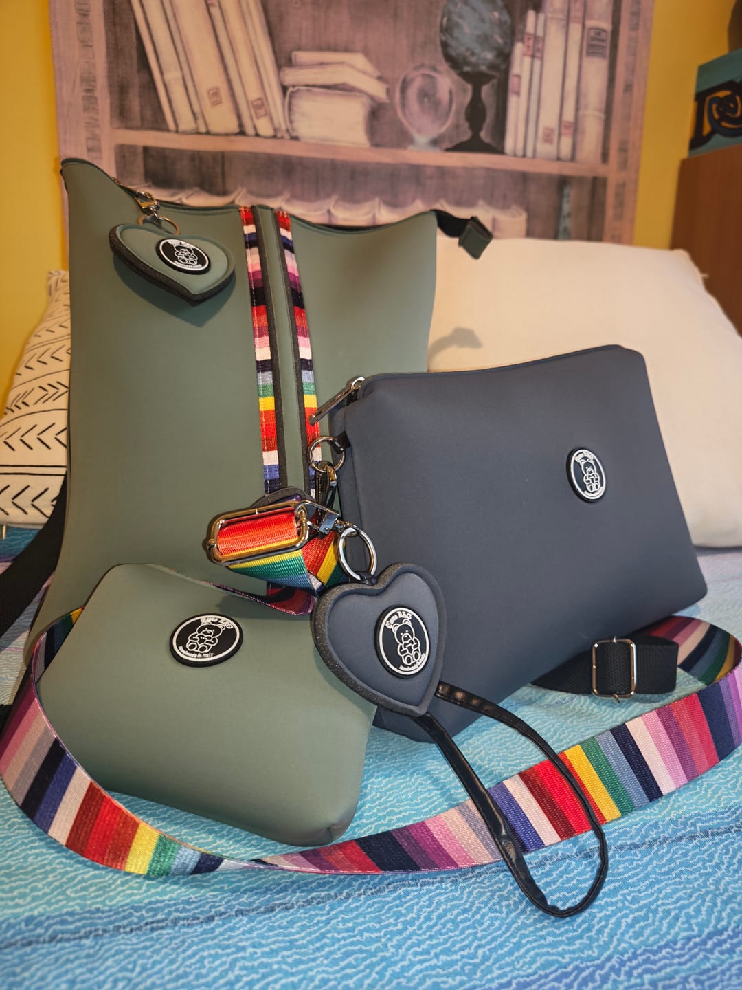 Customer photo review of TRIO | Zainetto + Pochette (grande o piccola) + Trousse
