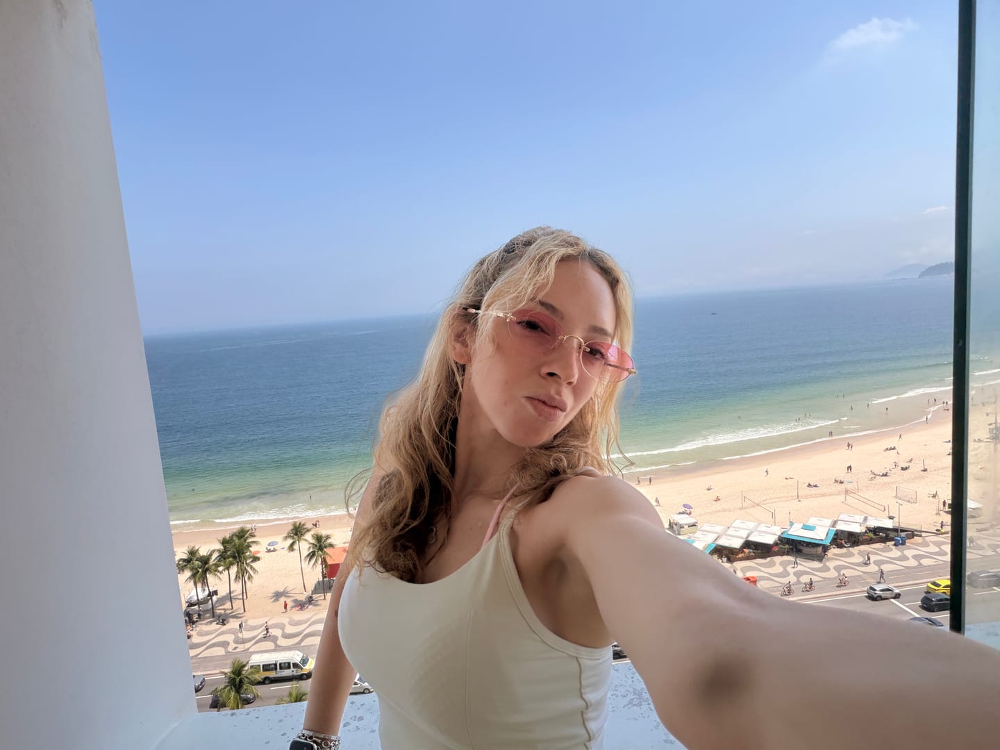 Customer photo review of Bay Cami - Dust