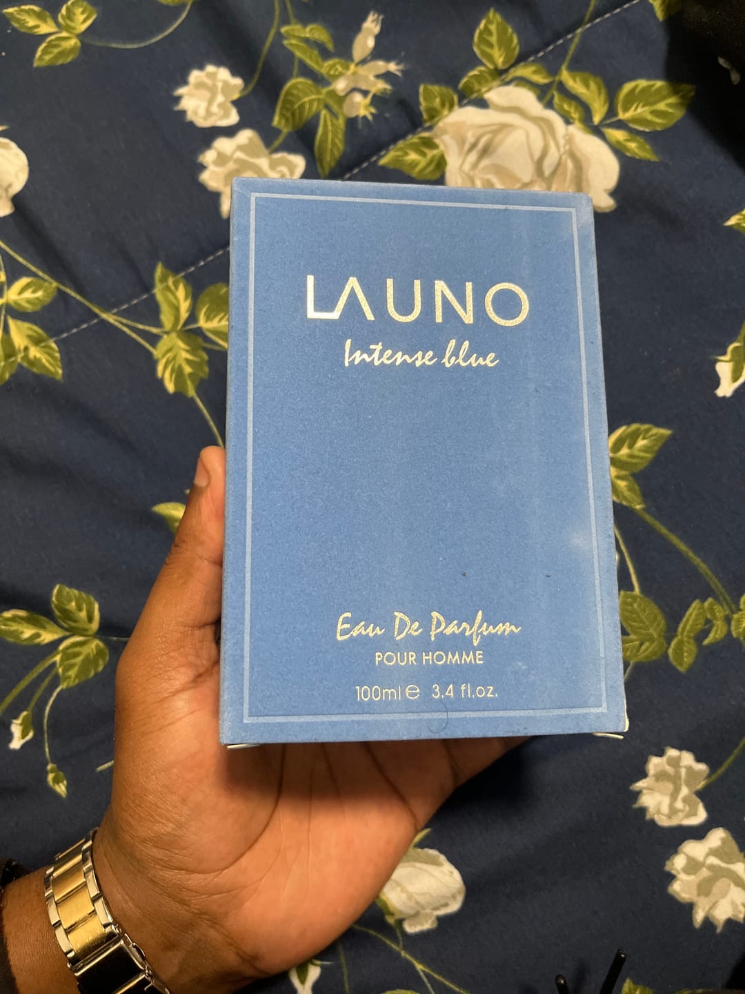 Customer photo review of Launo intense blue Eau De Parfum 100ml - Fragrance World