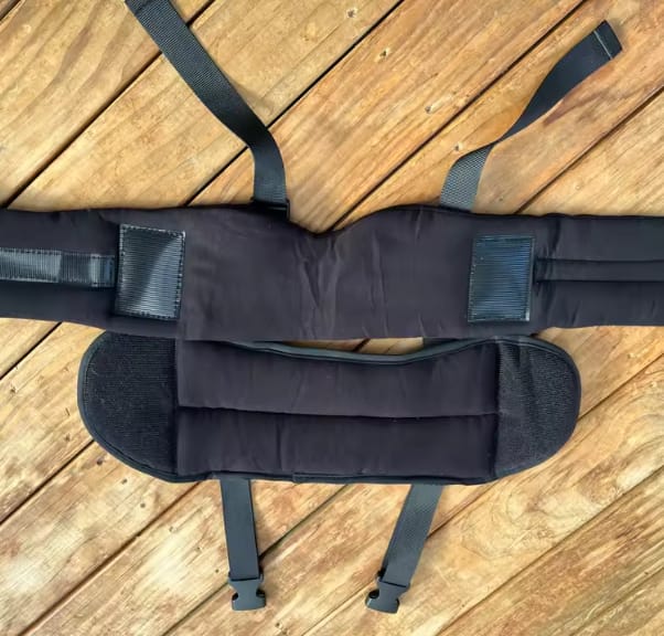 Customer photo review of Schmerzfrei schlafen im Sitzen – 3-in-1 Reiseset