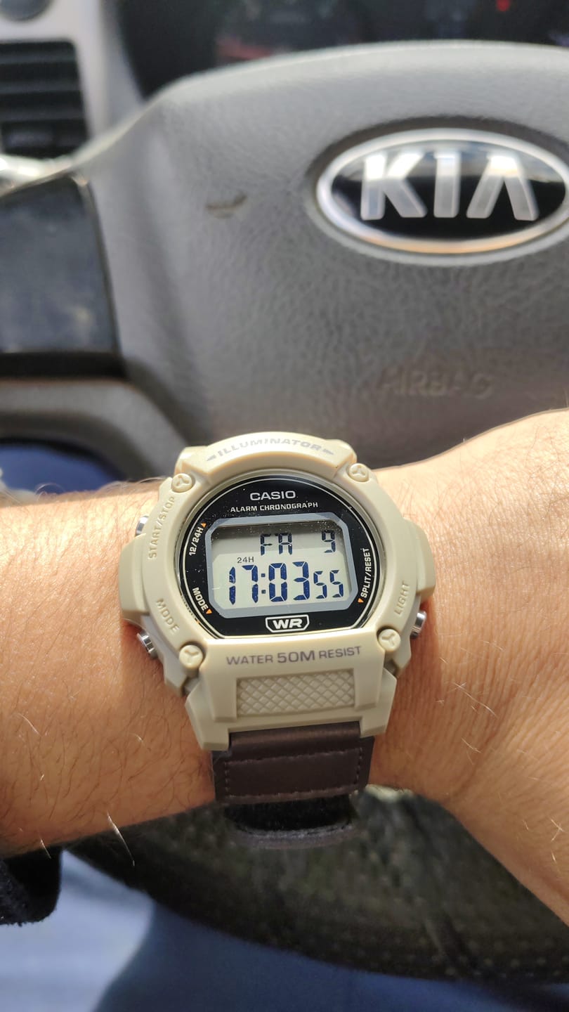 Customer photo review of Reloj Casio Vintage W-219HB-5AVDF Digital Outdoor Velcro