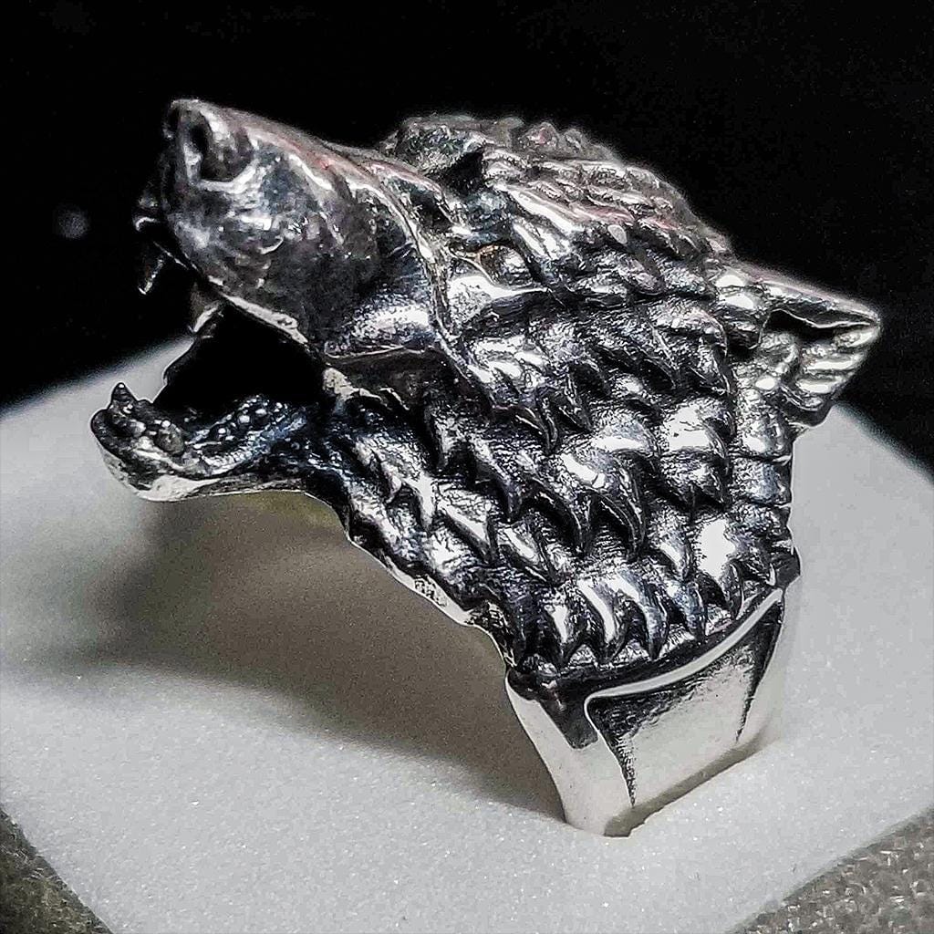 Customer photo review of Mystic Wolf Ring