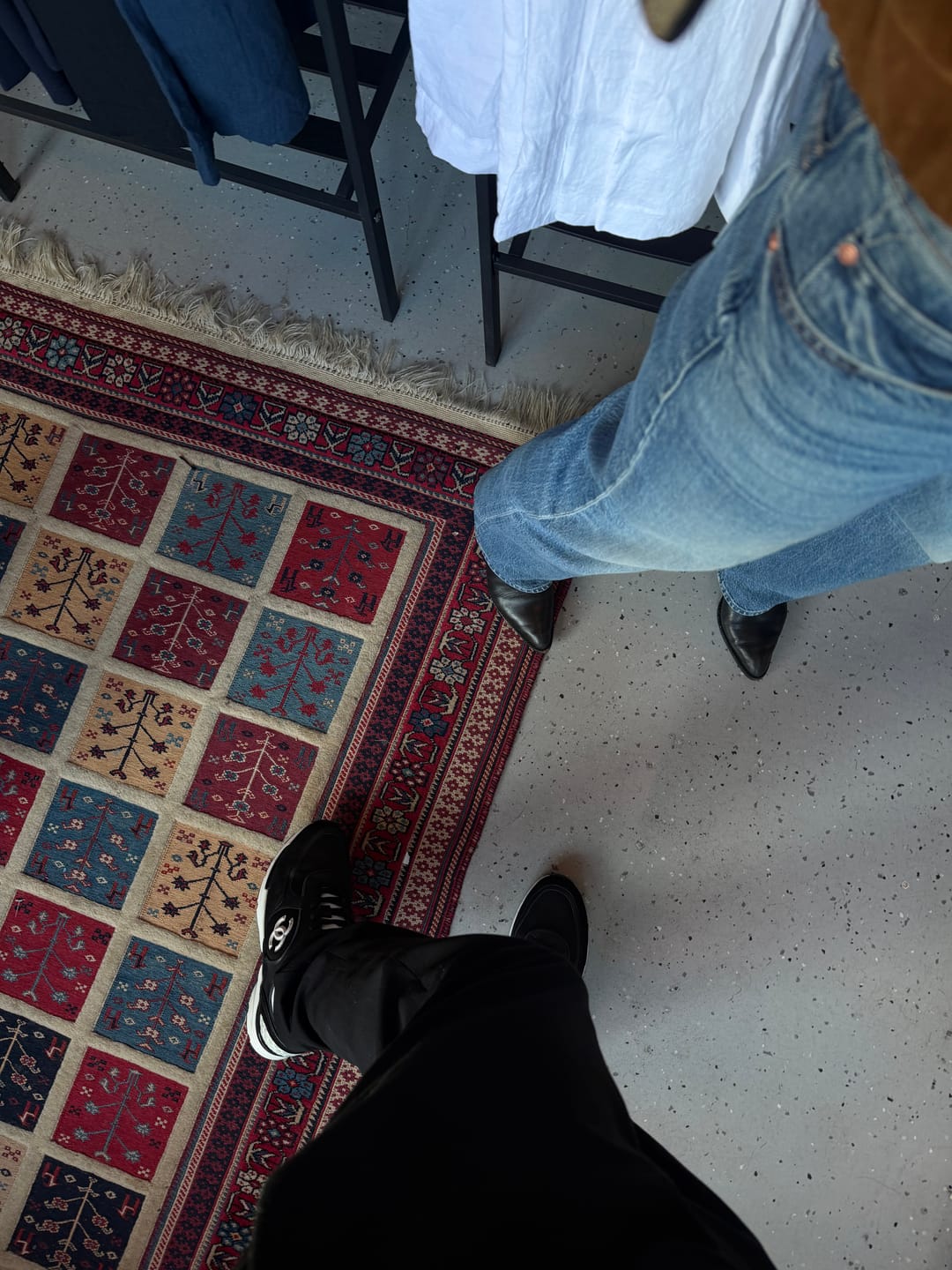 Customer photo review of Multi-color shoes