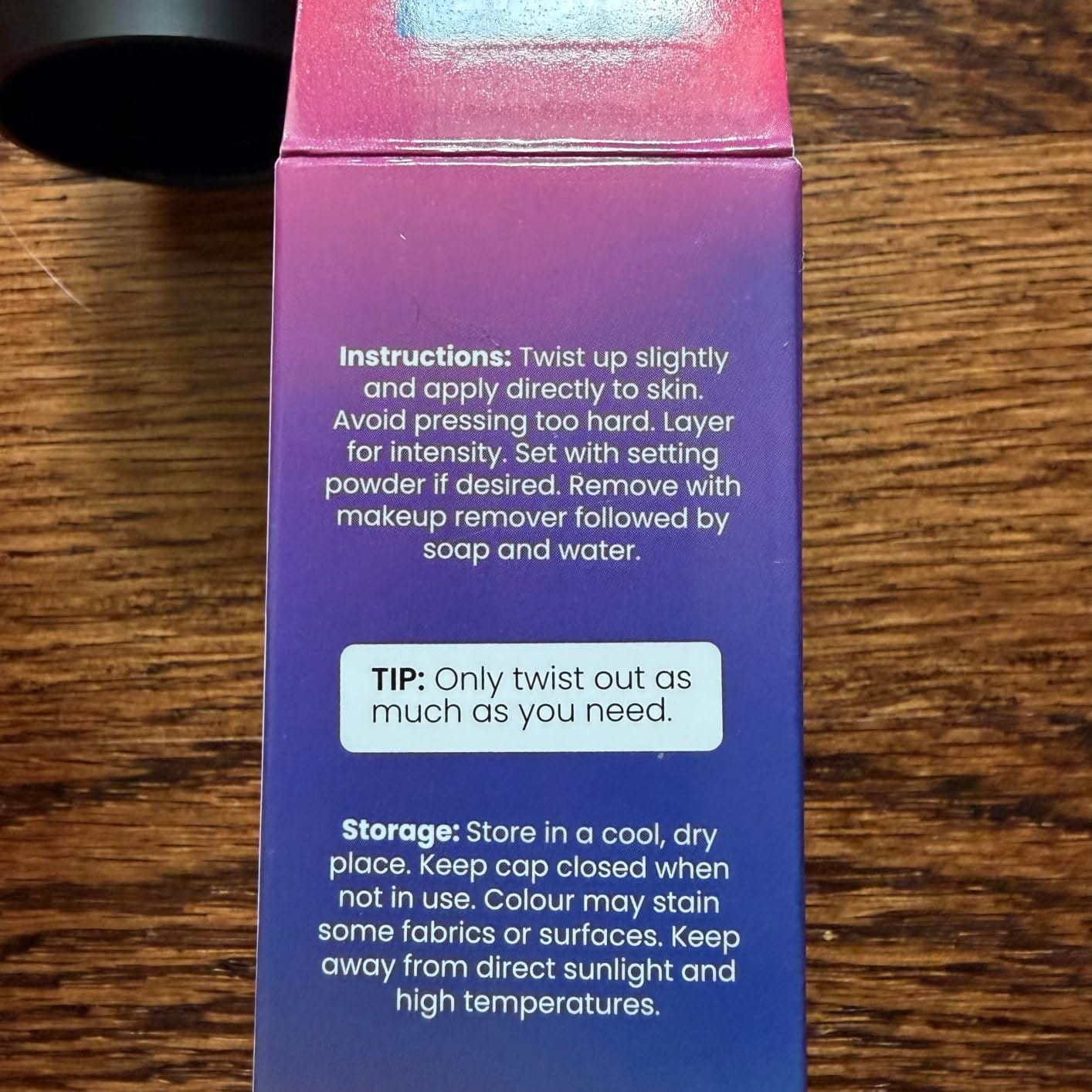 Customer photo review of Blue Squid PRO Face Paint Stick - XL (21g/0.75oz) Waterproof Body Paint for Adults & Kids Eye Black Baseball - Vegan Hypoallergenic Twist-Up Non-Toxic Makeup Stick for Cosplay, Sports
