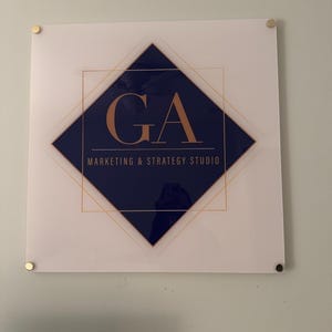 Customer photo review of Square Business Logo Sign