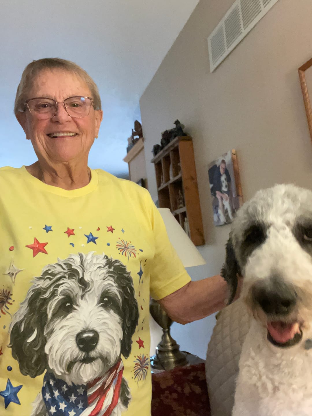 Customer photo review of Merle Doodle Spirit T-Shirt