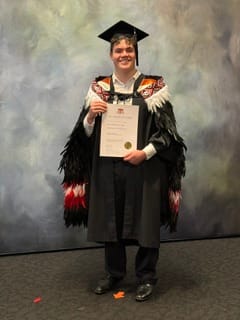 Customer photo review of Beautiful Ngapuhi Black White Red Korowai
