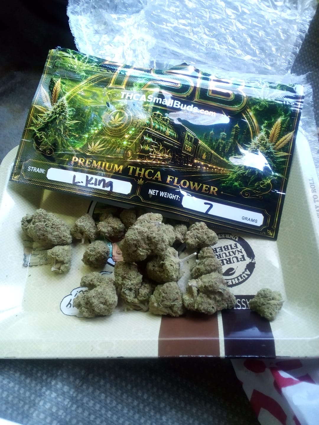 Customer photo review of Lyon King THCA Flower