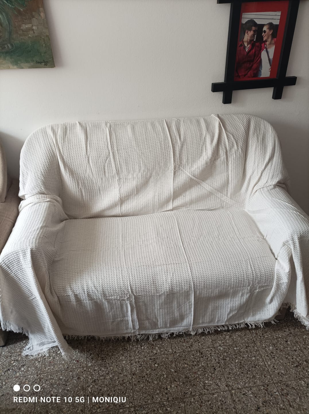 Customer photo review of Funda Sofa Tejida en Algodon 2 Plazas