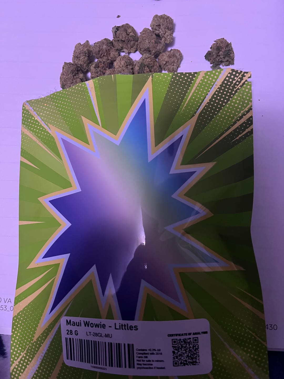 Customer photo review of LITTLES BRAND - Maui Wowie - 28 Grams Littles - Sativa