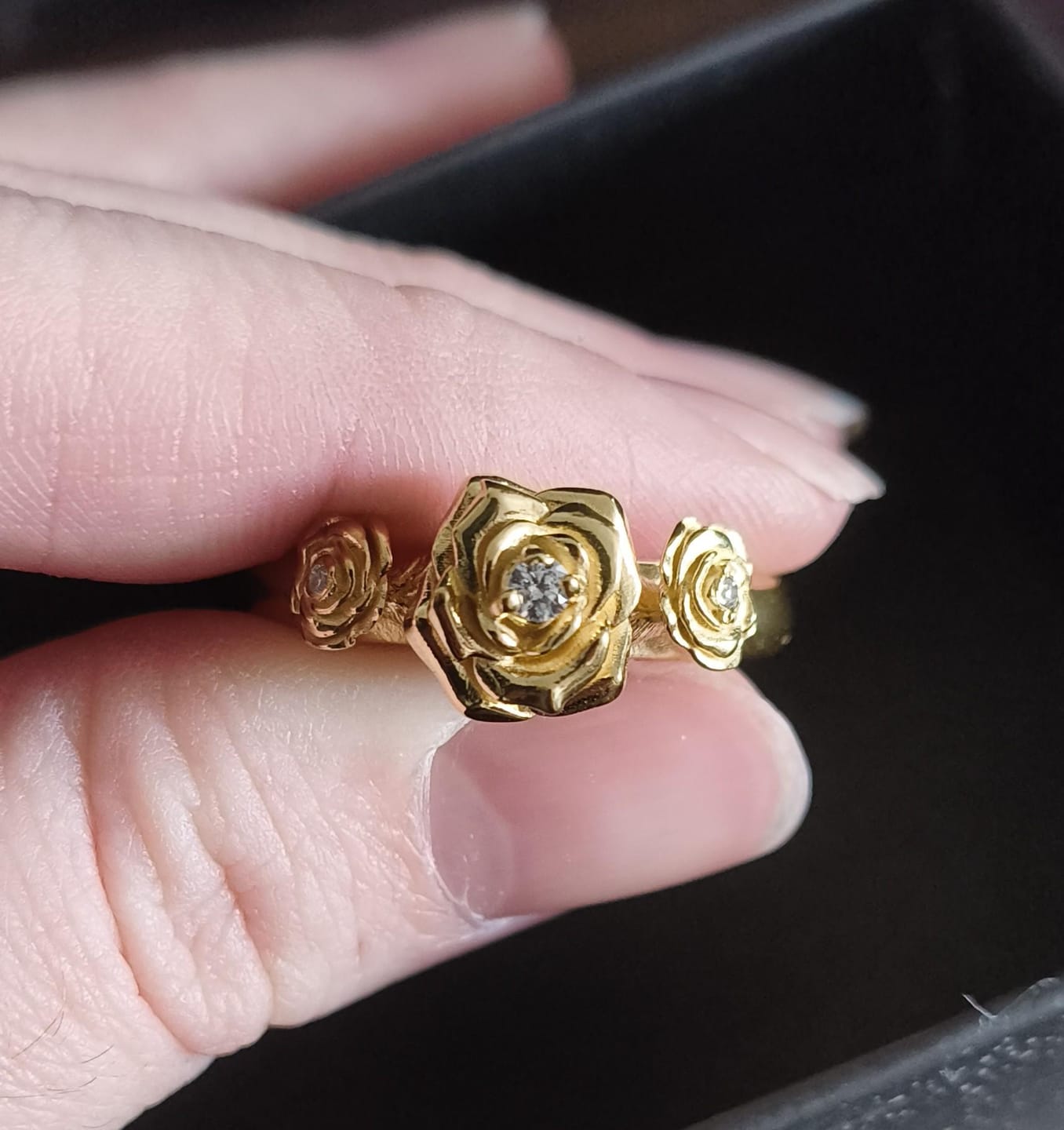 Customer photo review of Rose Cluster Ring