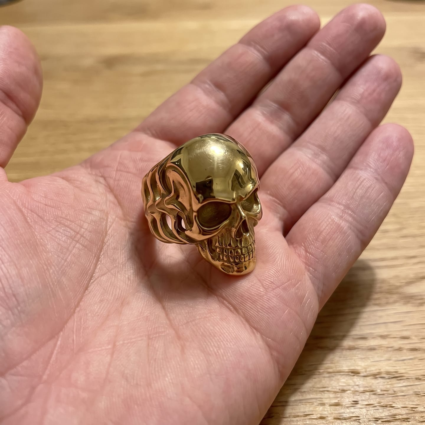 Customer photo review of Tribal Skull Ring