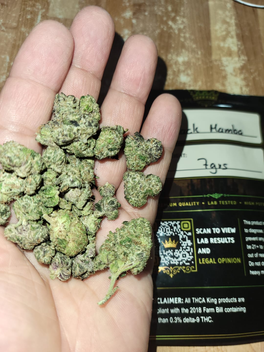 Customer photo review of Lucky Sevens Exotic THCA (7g)