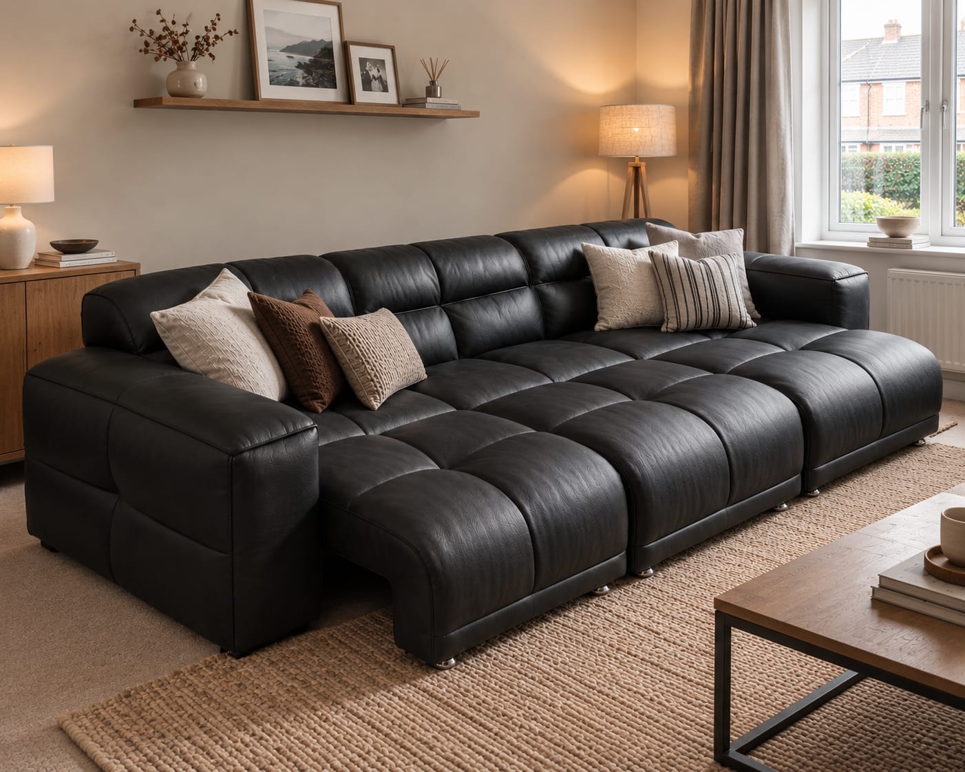 Customer photo review of Montford Recliner Sofa (White)