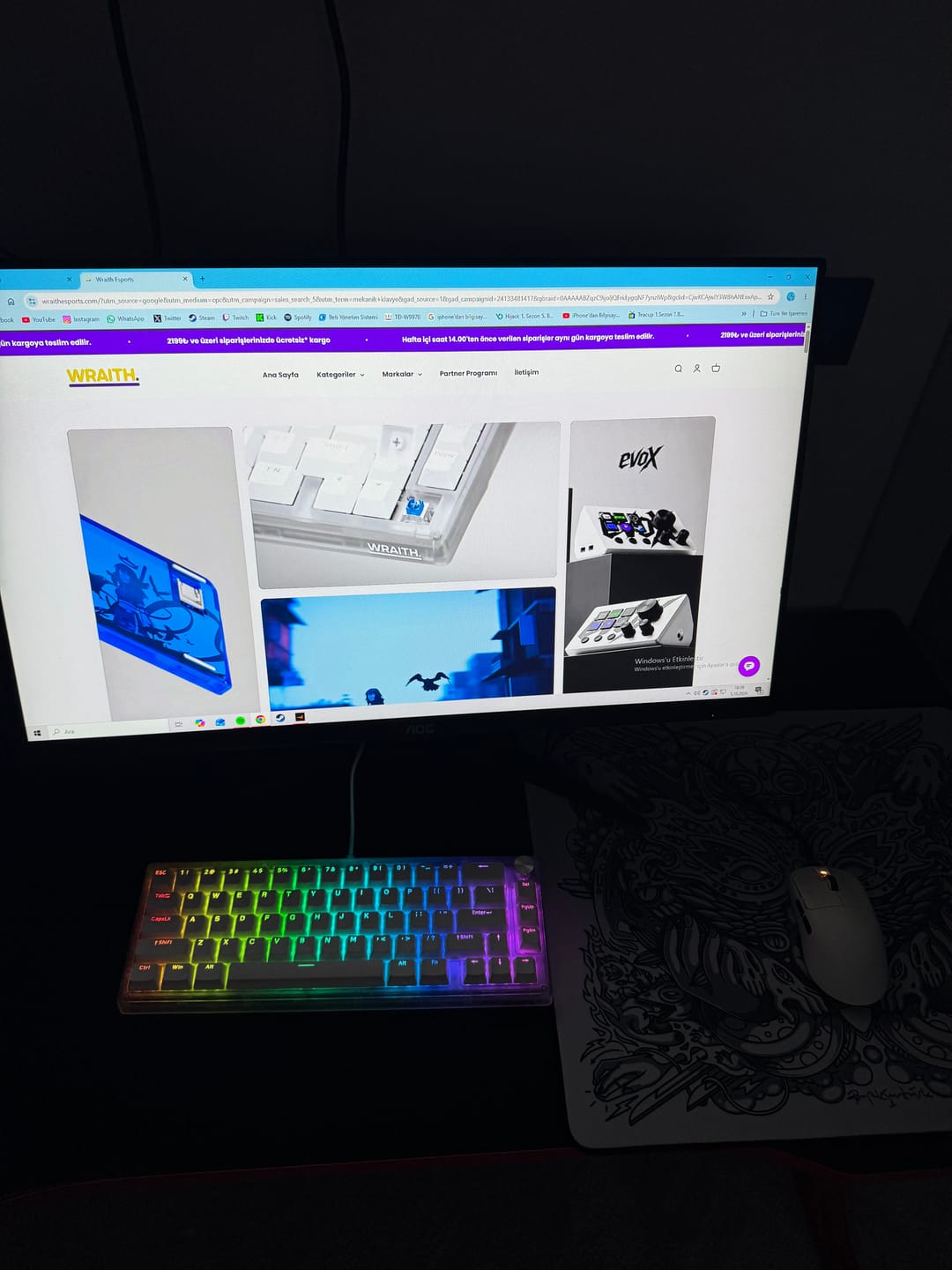Customer photo review of Wraith W65 Klavye (Manyetik Switch / HE)