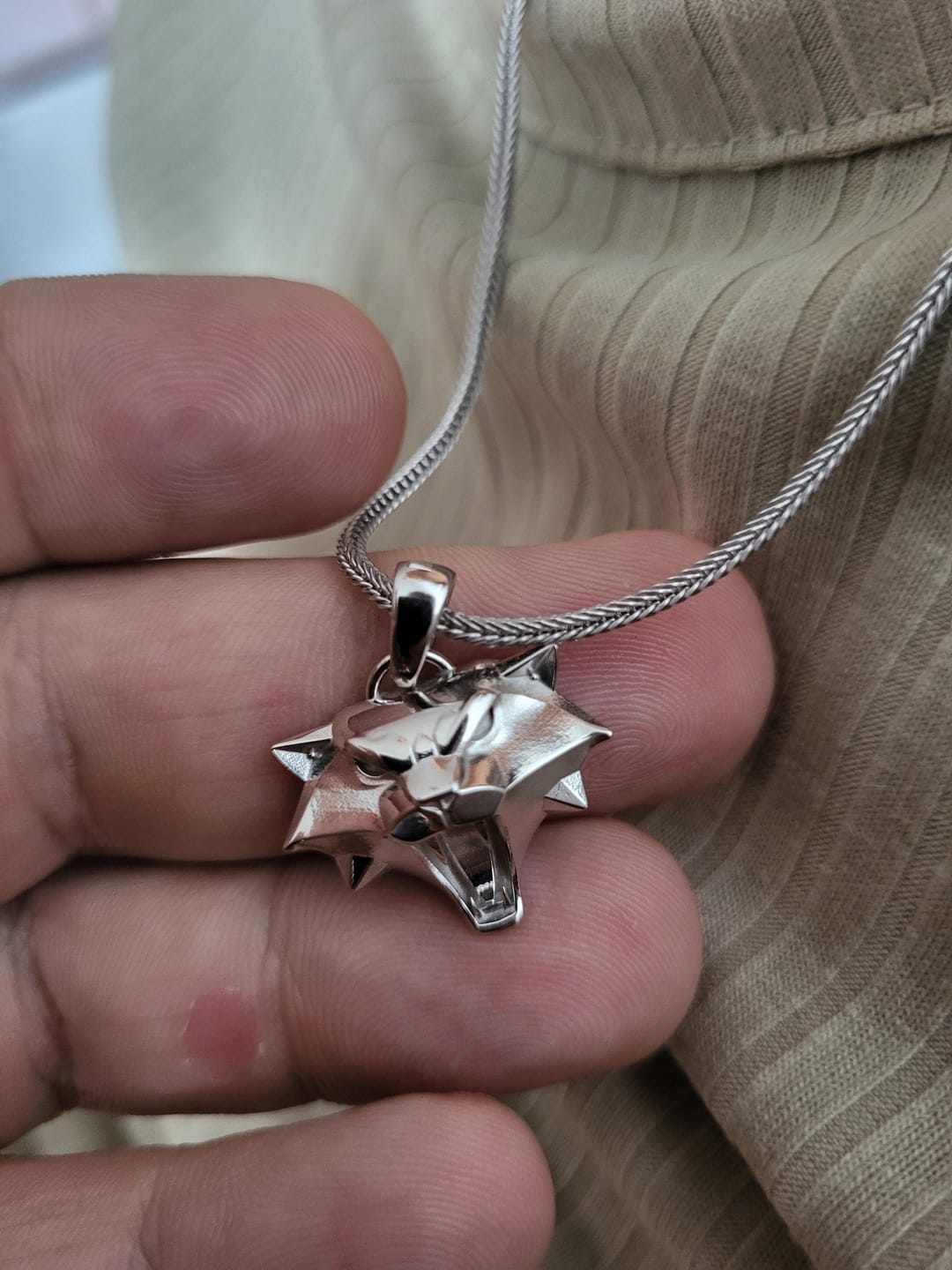 Customer photo review of Cat School Pendant
