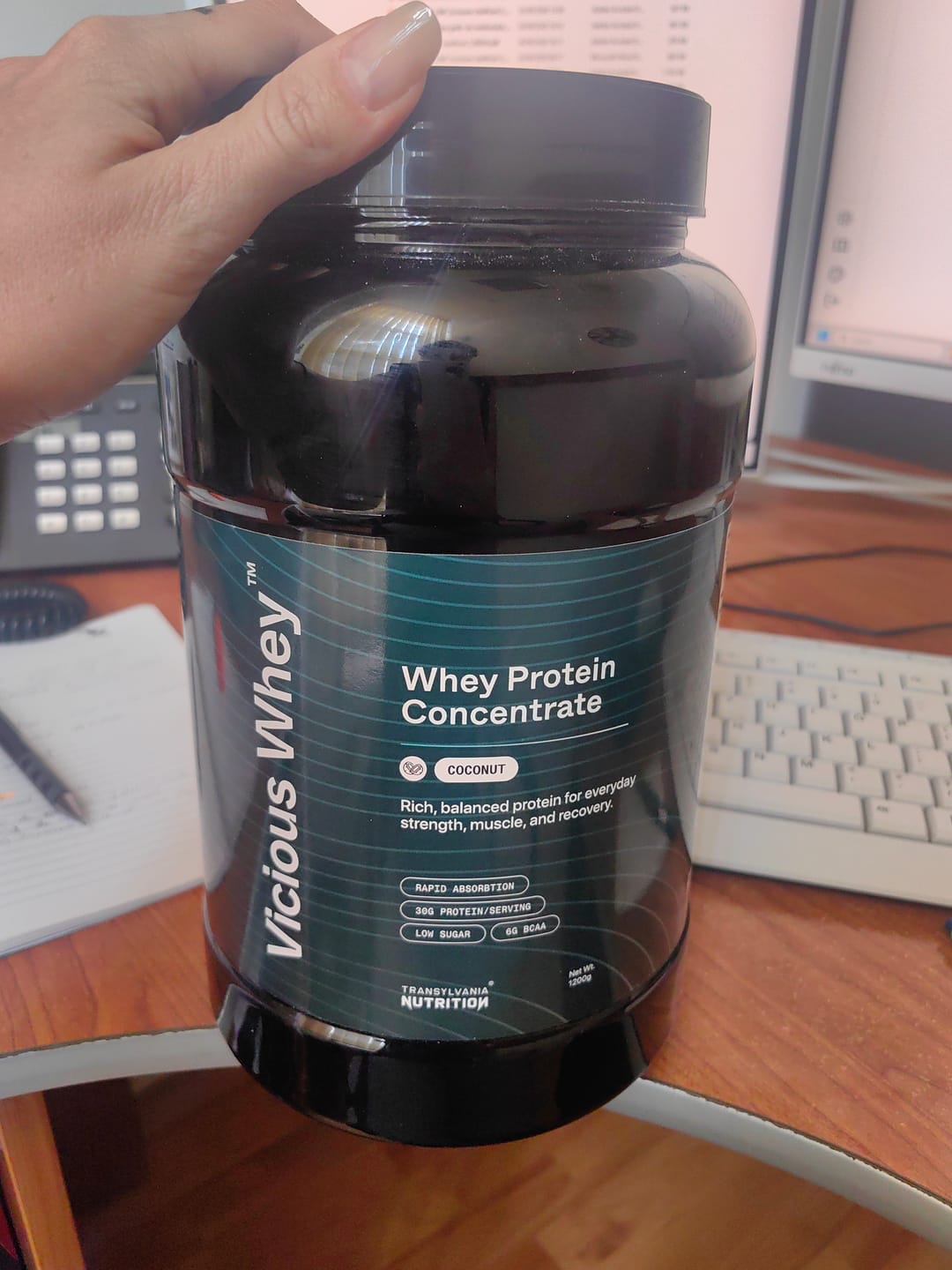 Customer photo review of Vicious Whey Protein - Proteina concentrata din zer