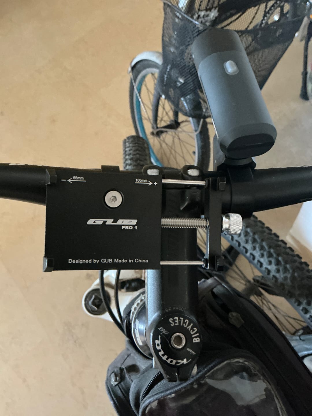 Customer photo review of מתקן לסלולרי לאופניים ולקורקינט GUB PRO 1 מאלומיניום