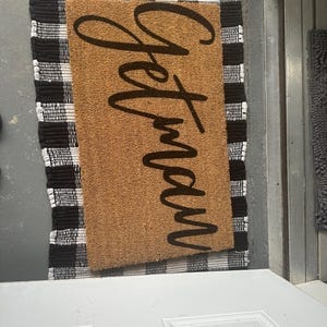 Customer photo review of Personalized Handwriting Family Surname Doormat