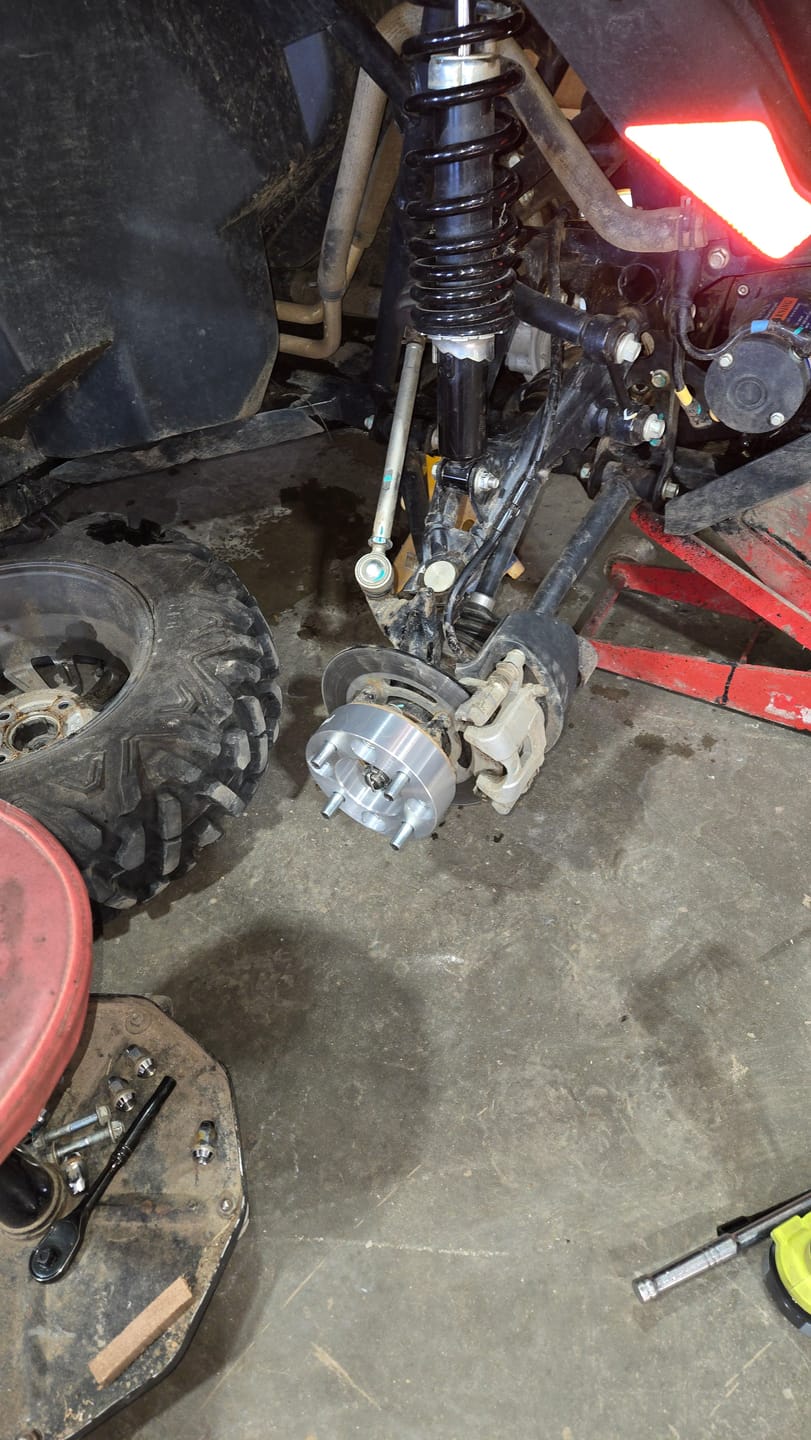 Customer photo review of CFMoto Wheel Spacers — ZForce 800/950