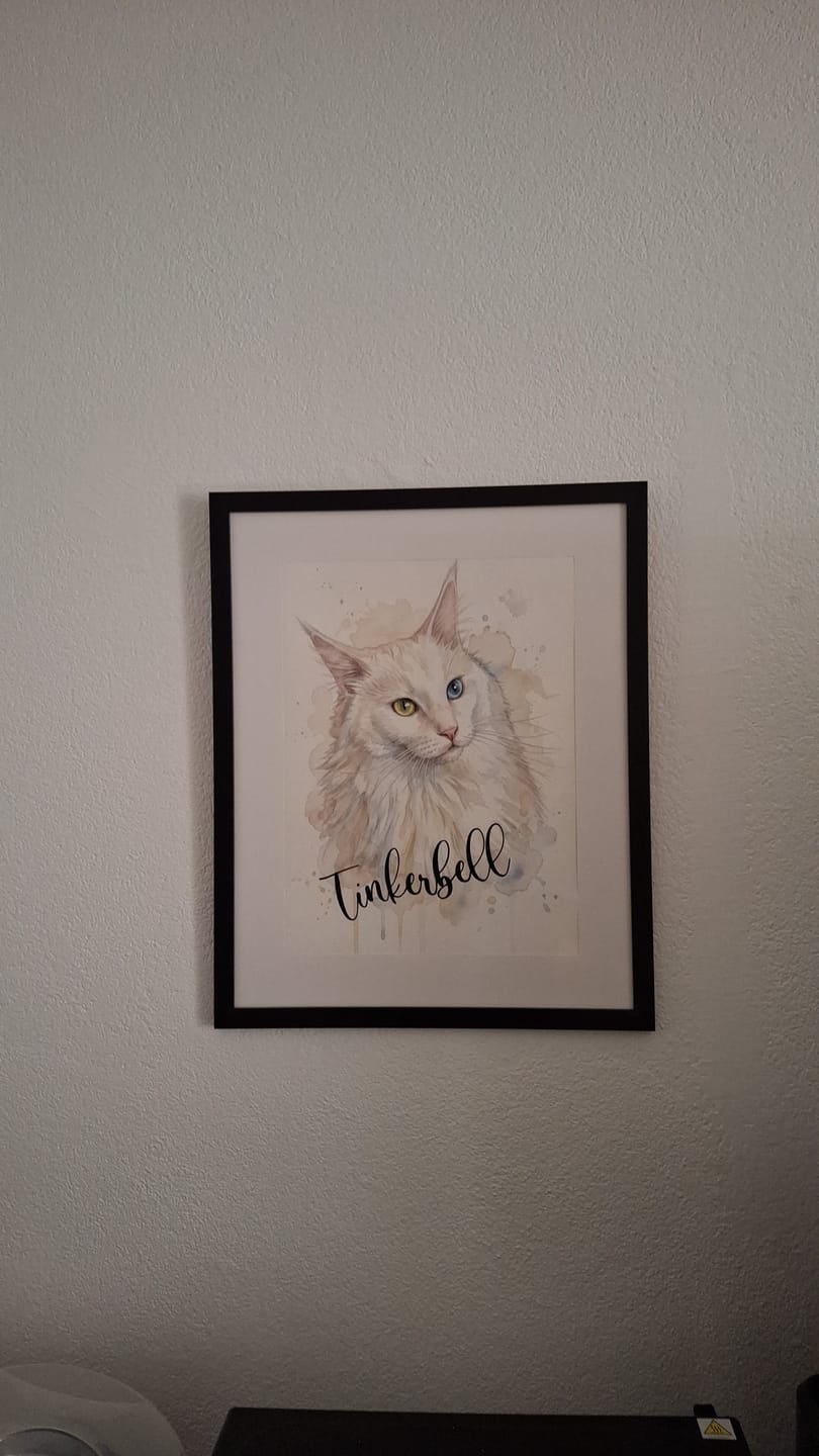 Customer photo review of Personalisiertes Haustier-Aquarell "Wasserfarben"