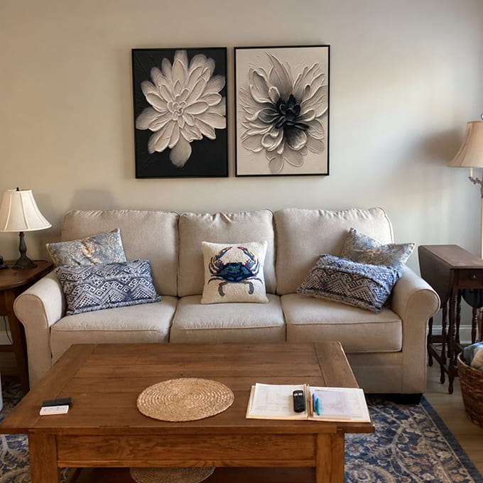 Customer photo review of Minimalist Flower And Tree Textured Canvas Art Set of 2 #MF070