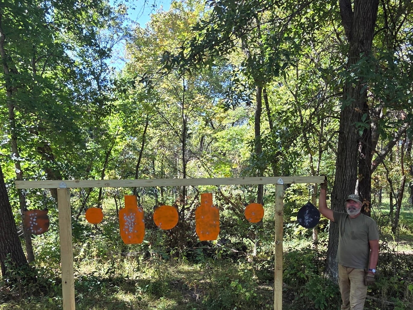 Customer photo review of AR500 Steel Target Hanging Hooks