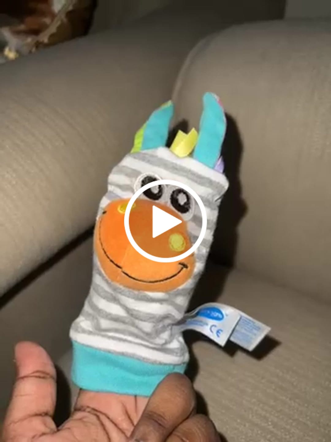 Customer video review of Playgro Jungle Wrist Rattle and Foot Finder