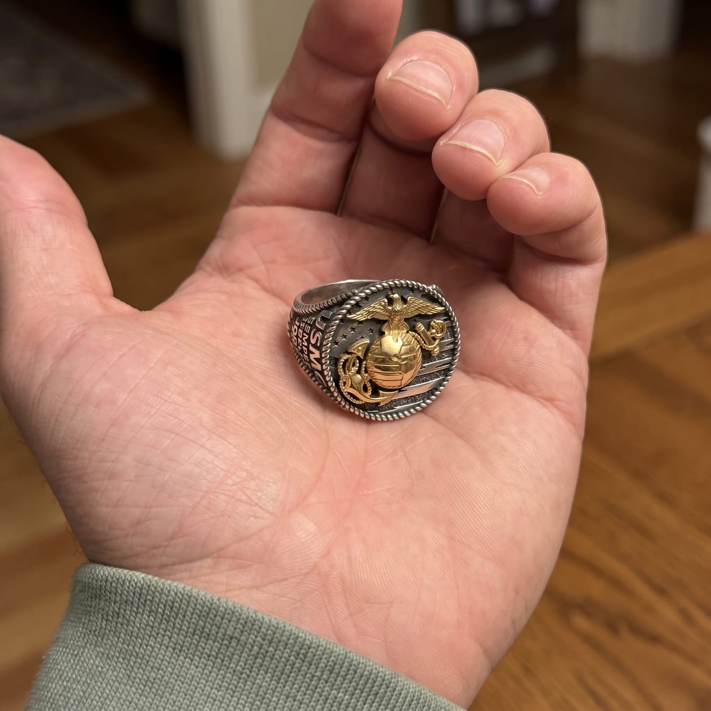 Customer photo review of USMC Signet Ring