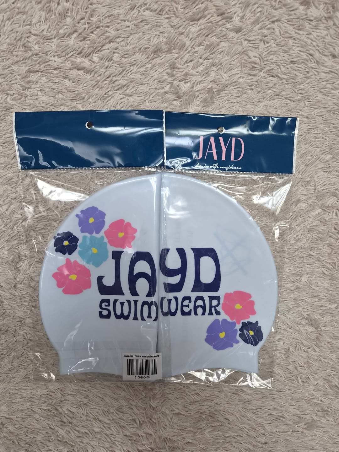 Customer photo review of JAYD Swim Cap - Dive In with Confidence