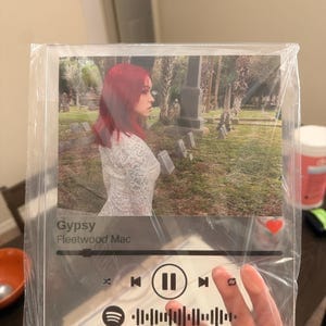 Customer photo review of Spotify Song Plaque
