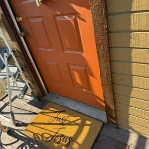 Customer photo review of Personalized Handwriting Family Surname Doormat