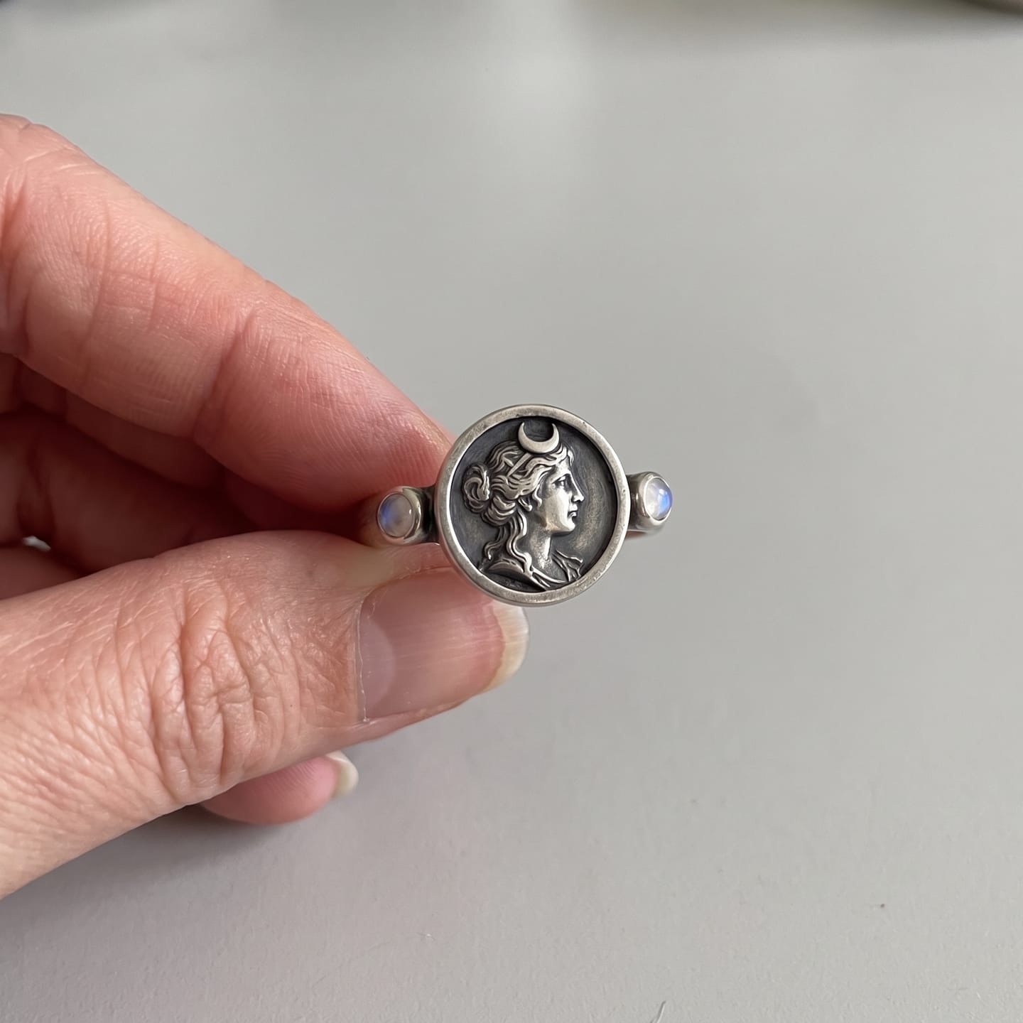 Customer photo review of Hecate Goddess Ring