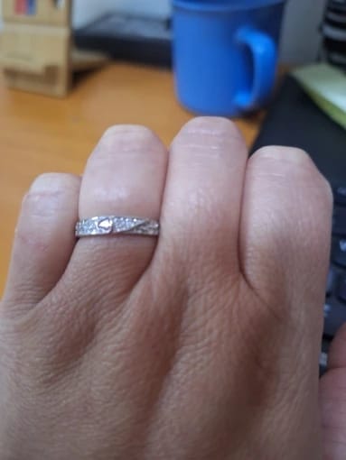 Customer photo review of Retro Bliss Champagne Band