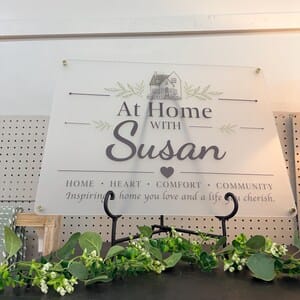 Customer photo review of Acrylic Business Logo Sign