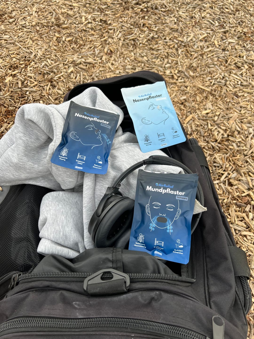 Customer photo review of Nasenpflaster schwarz: für erholsamen Schlaf und Sport