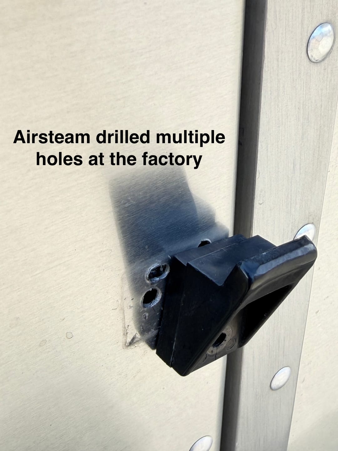 Customer photo review of AIRLoq keyless entry door lock for Airstream trailers 2008-2024