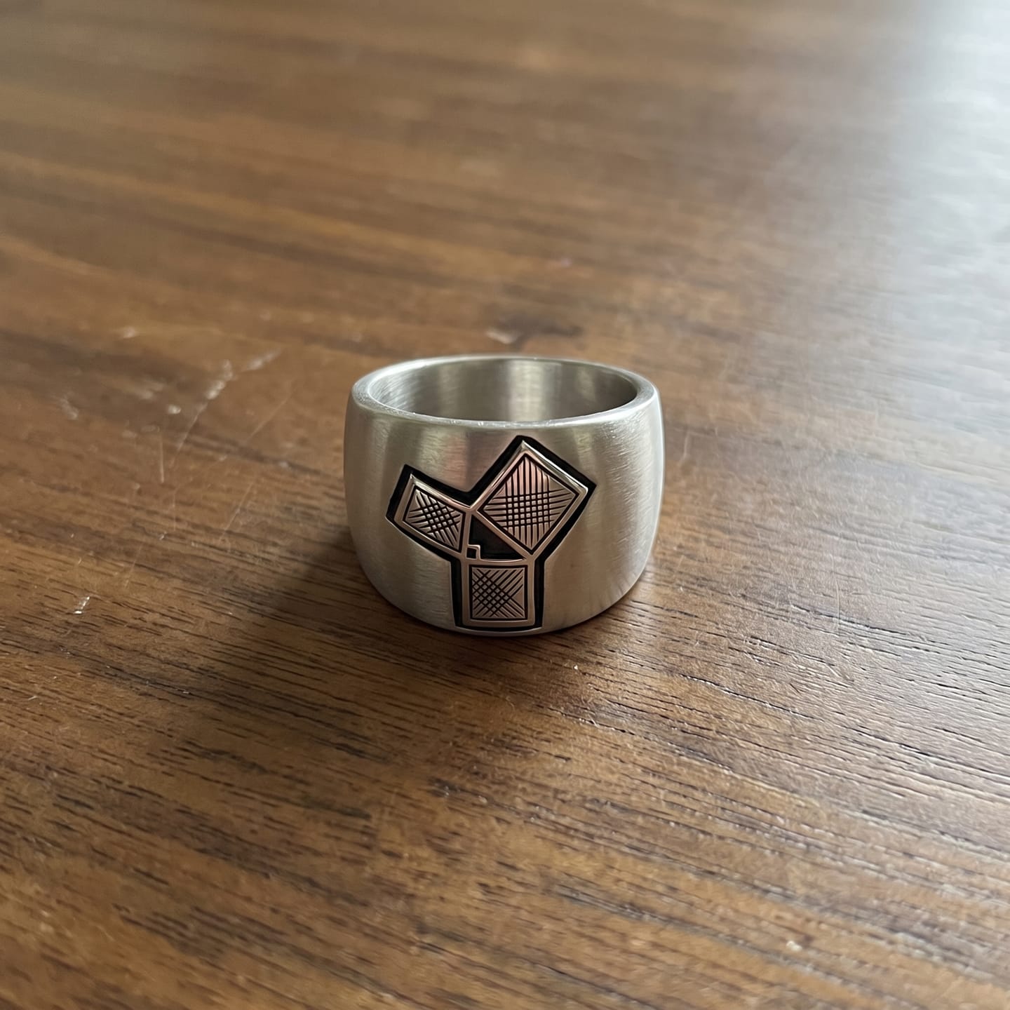 Customer photo review of Masonic Euclid Ring