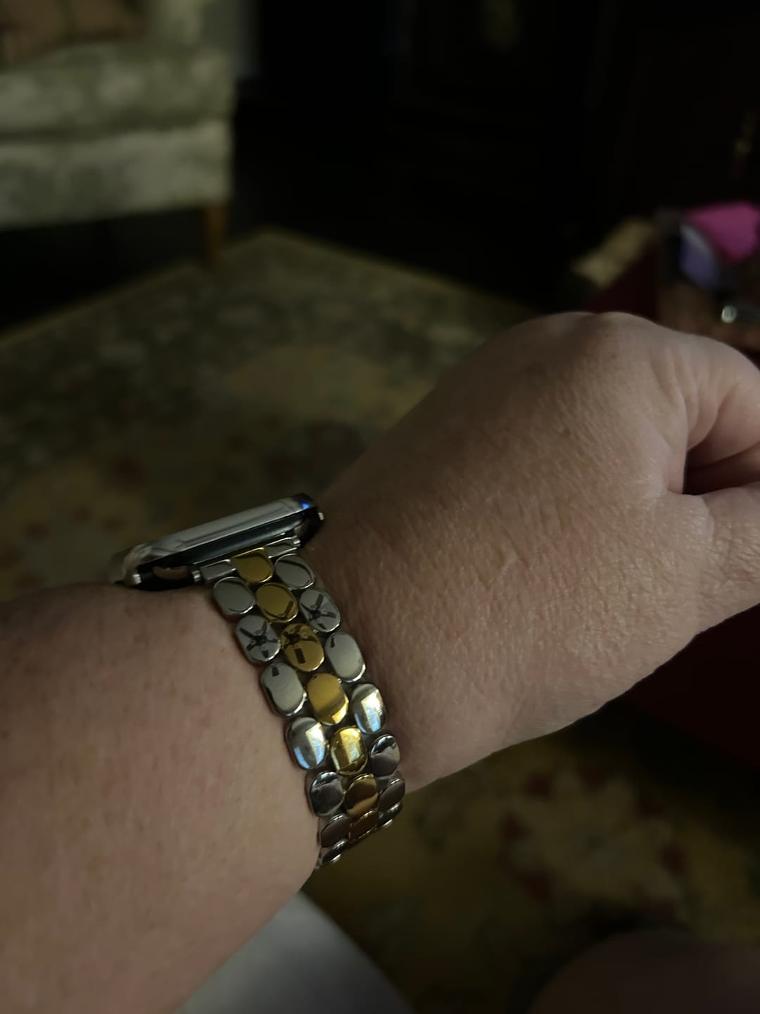 Customer photo review of Prestige Duo Luxury Apple Watch Strap