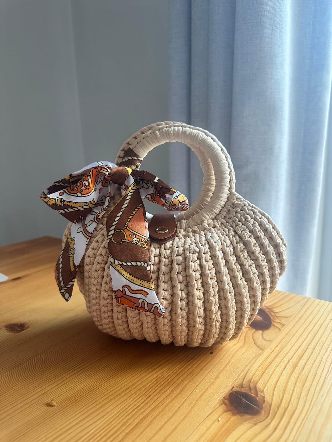 Customer photo review of CrochetPark™ Shell crochet Handbag DIY Kit