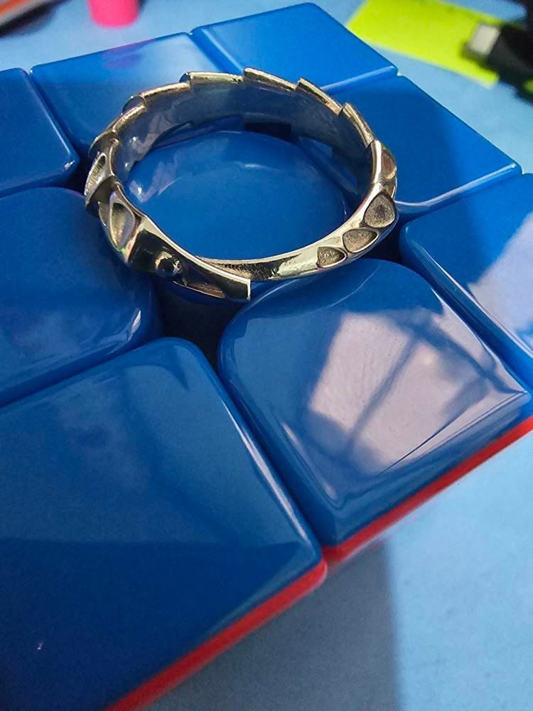 Customer photo review of Segmented Carapace Armor Ring