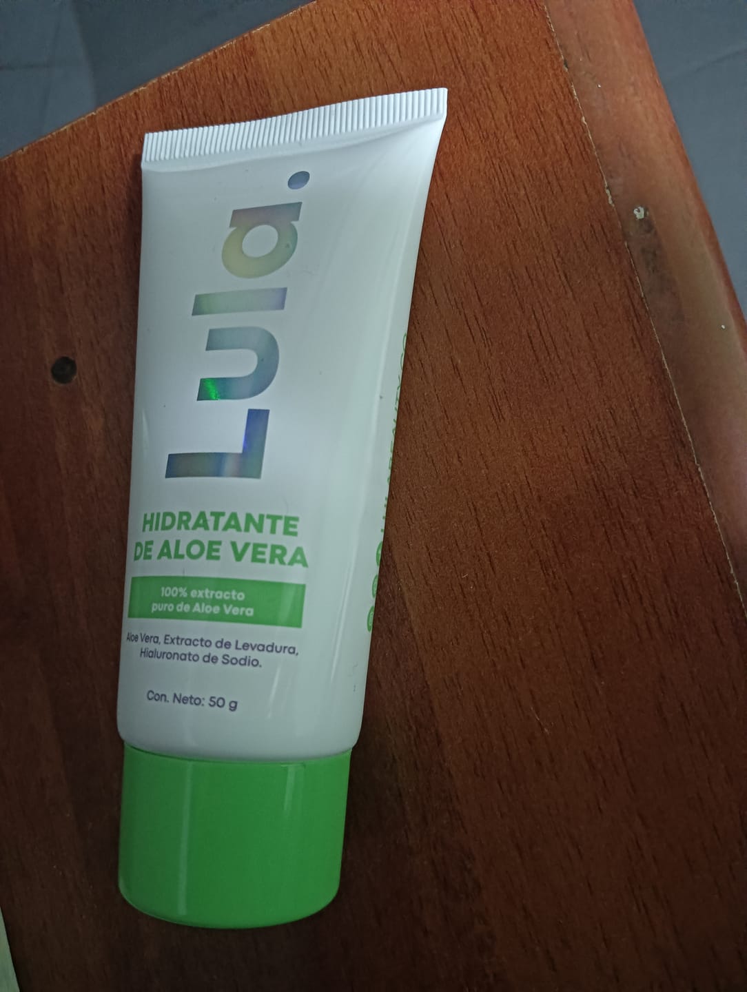 Customer photo review of Hidratante Facial de Aloe Vera
