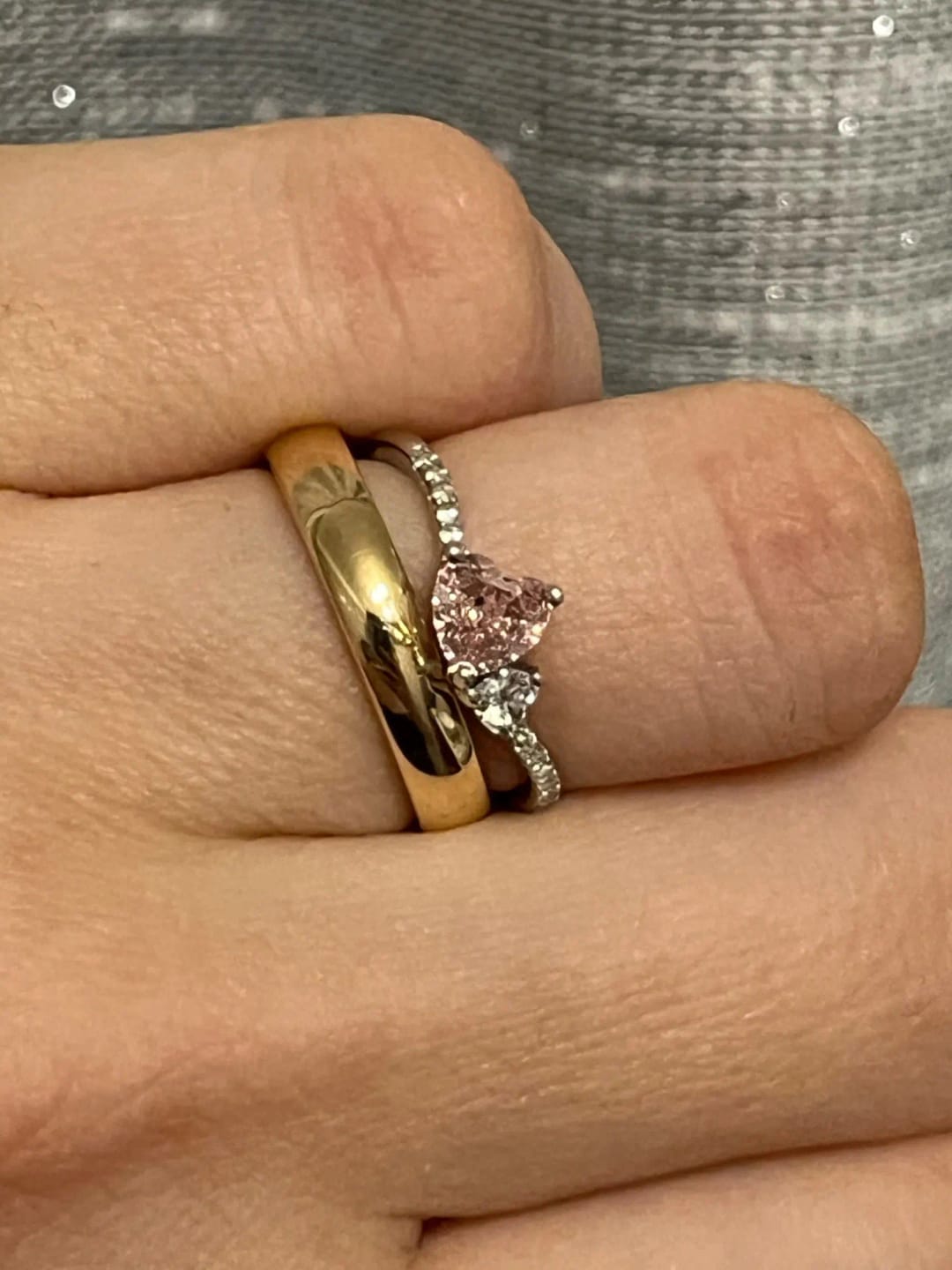 Customer photo review of Heart Glow Crystal Band