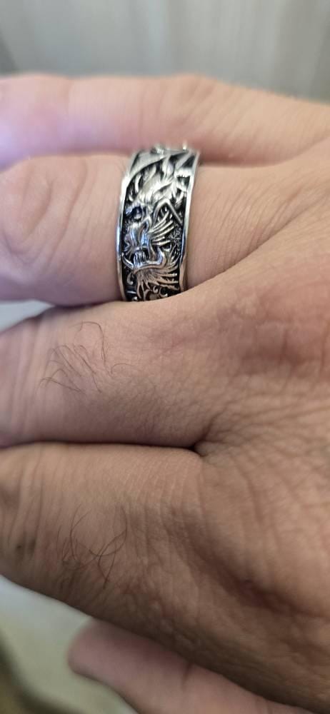 Customer photo review of Dragon's Fury Band Ring