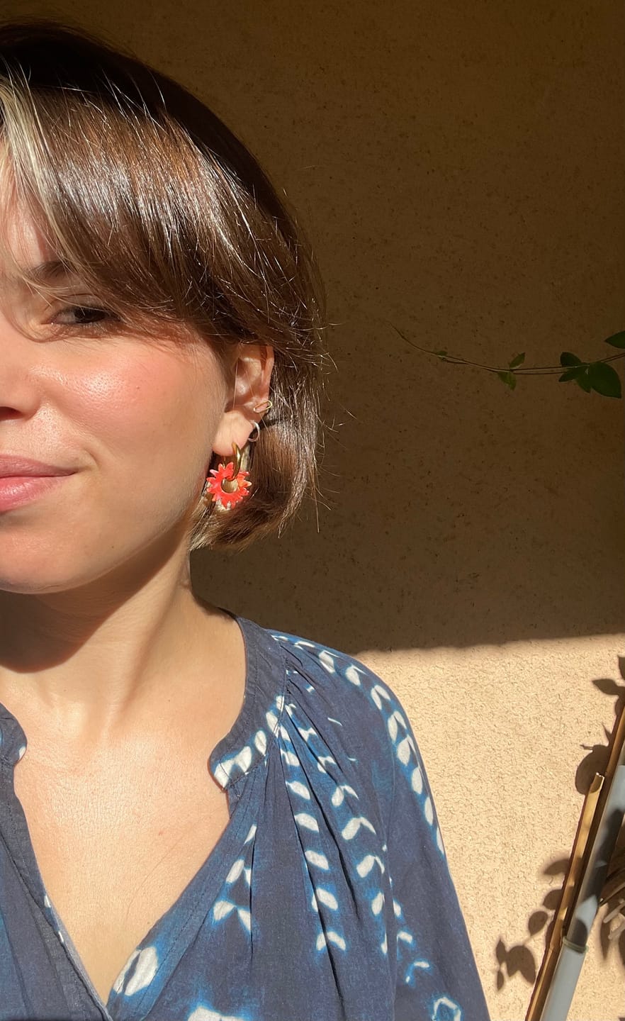Customer photo review of Boucles d'oreilles créoles soleils - Séville