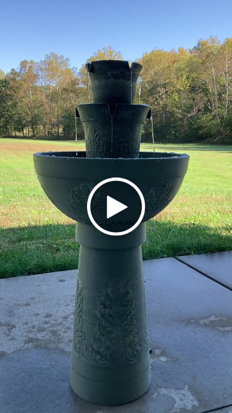 Customer video review of Aurel Cordless Modular Fountain w/Bird Feeder